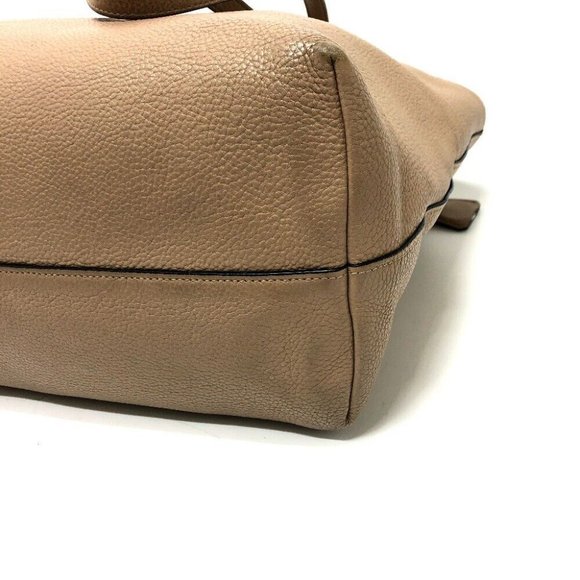 PRADA logo bag bag Tote Bag Leather Beige/SilverHardware - Picture 3 of 16